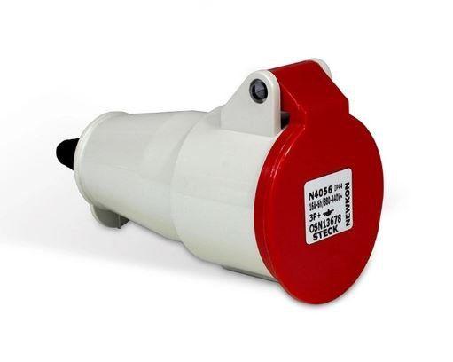 Imagem de Tomada Steck Industrial Pendente Newkon 3P+T 16A 380/440V N-4056 Vermelho 6H