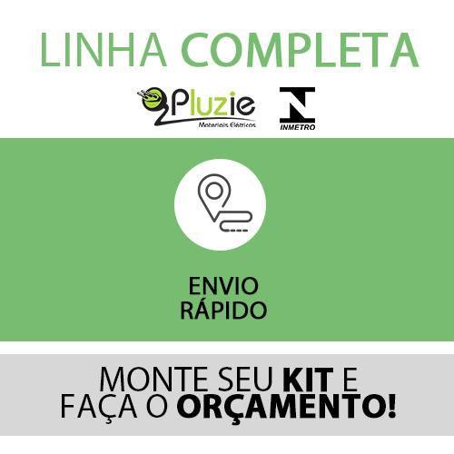 Imagem de Tomada Tripla 10A preto fosco linha fácil Pluzie matiz