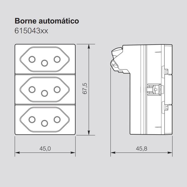 Imagem de Tomada Triplex 2P+T 3 Tomadas 10A Branca Bivolt Legrand PIAL Plus+