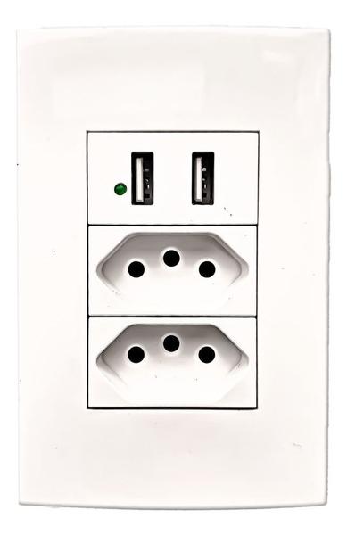 Imagem de Tomada USB com Design Elegante e Funcional para Complementar a Decoração da Sua Casa