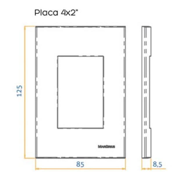 Imagem de Tomada Vermelha 20A 250V 3 Pinos Branco Brilhante Margirius SLEEK