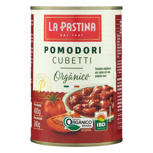 Imagem de Tomate Em Cubos Orgânico Para Molho La Pastina 400G