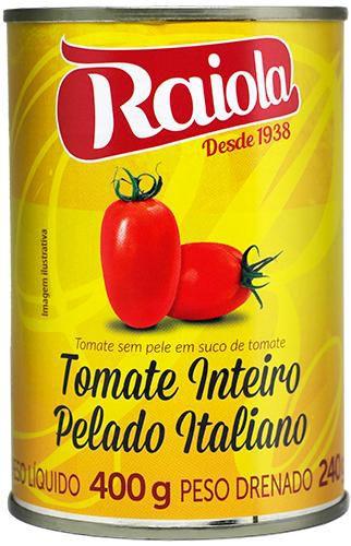 Tomate Pelado 400g - Raiola Imagem de Tomate Pelado 400g