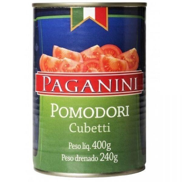 Tomate Pelado Em Cubos Paganini 400G Imagem de Tomate Pelado Em Cubos Paganini 400G