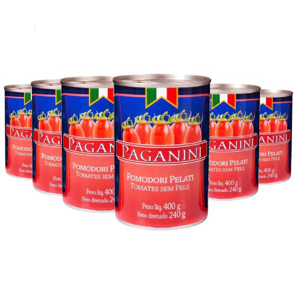 Tomate Pelado Paganini 400G 6 Unidades Imagem de Tomate Pelado Paganini 400G 6 Unidades
