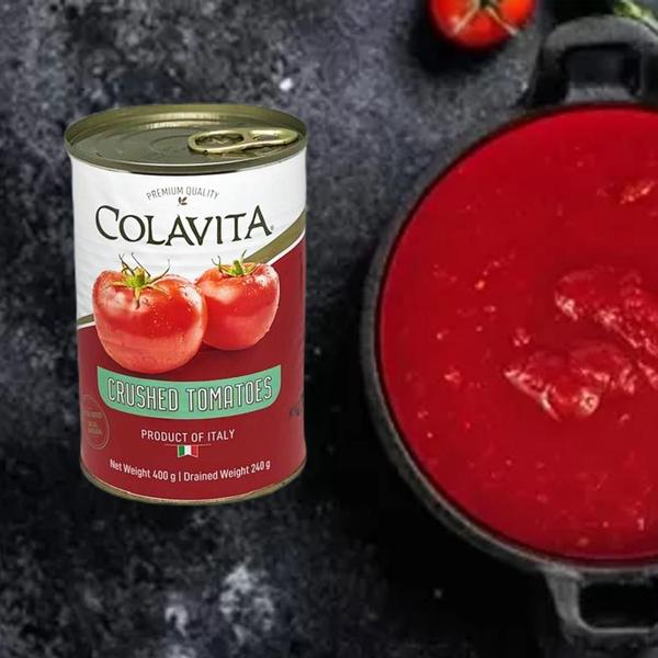 Tomate Pelado Picado (Crushed) Colavita 400G Imagem de Tomate Pelado Picado (Crushed) Colavita 400G