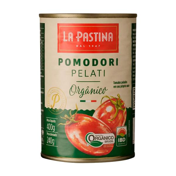 Tomate Pelati Orgânico La Pastina 400g Imagem de Tomate Pelati Orgânico La Pastina 400g