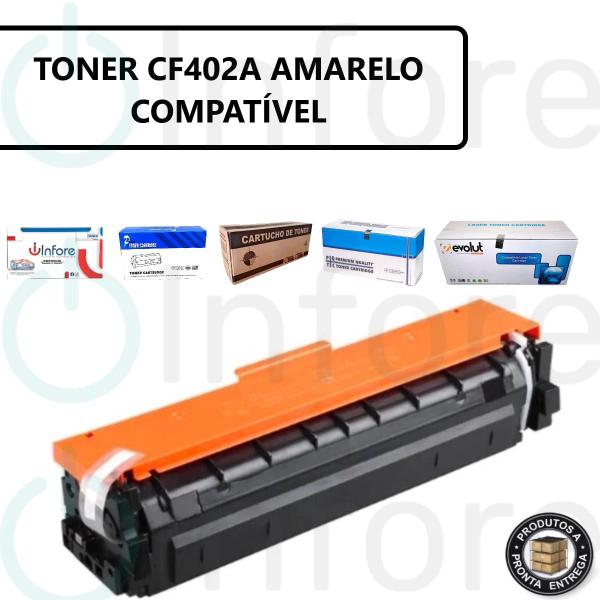 Imagem de Toner 201a 402a Cf402a Compatível com Laserjet Pro M252 M277 M252dw M277dw Amarelo