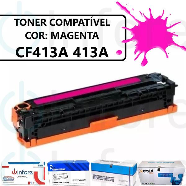 Imagem de Toner 413a Cf413a Compatível M452 M477 Magenta