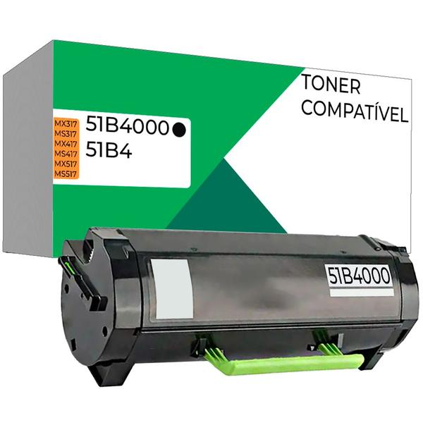 Imagem de Toner 51B4 51B4000 compatível para lexmark MS417DN 2.5k