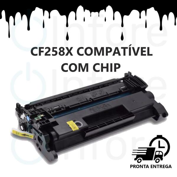 Imagem de Toner 58x Cf258x Compatível Com Chip  M428FDW M404DW M428DW M404N