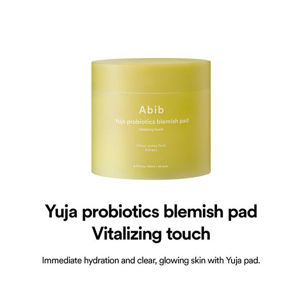 Toner Abib Yuja Probiotics Blemish Pad Vitalizing Touch 60 Pads Imagem de Toner Abib Yuja Probiotics Blemish Pad Vitalizing Touch 60 Pads