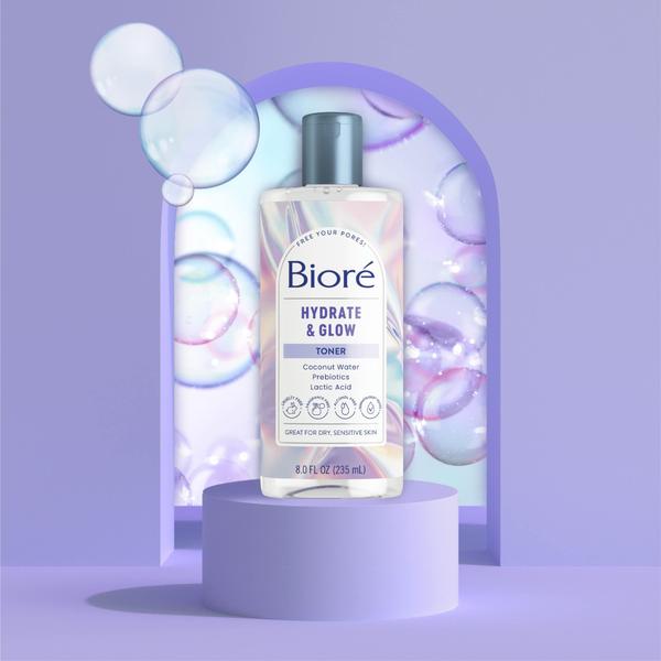 Imagem de Toner Bioré Hydrate & Glow 2% Ácido Lático e Ácido Málico 240mL