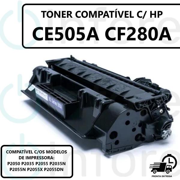 Imagem de Toner CE505A 05A CF280A 80A Compatível P2035 P2055 P2035N M401 M425 P2050