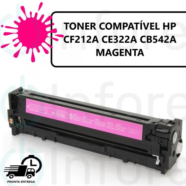 Imagem de Toner Cf213a Ce323a Cb543a Magenta Comp. M251 M276 CM1415 CP1525 CP1215 CP1515 CM1312 M251N M276NW