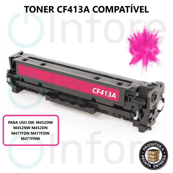 Imagem de Toner Cf413a 413a 413 MAGENTA Compatível com M452DW M452DN M477FDW M452NW M477FNW