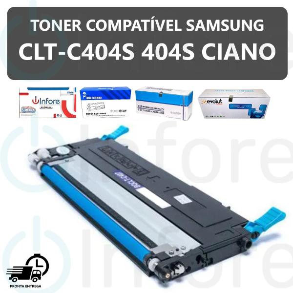 Imagem de Toner CLT-C404S 404S CLT404S Ciano Compatível C/ Xpress SL-C430 SL-C480 SL-C430W SL-C480W SL-C480FW