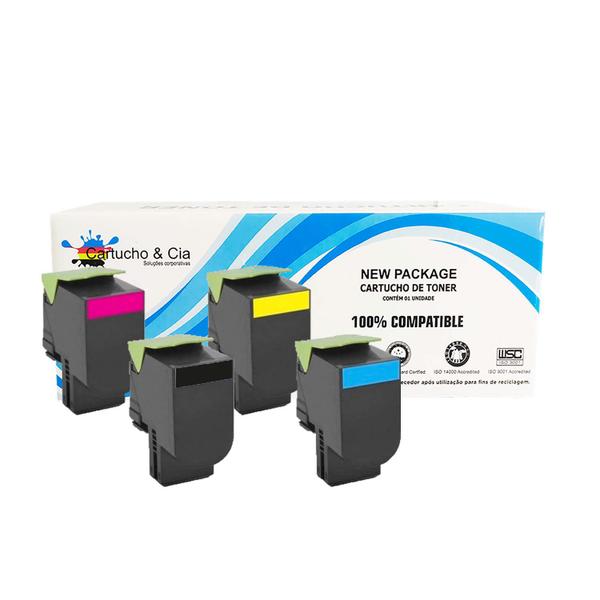 Toner Comp. Lexmark 78CBXM0 / CS421 CX522 CX421 Magenta 5K - Cartucho & Cia Imagem de Toner Comp. Lexmark 78CBXM0 / CS421 CX522 CX421 Magenta 5K