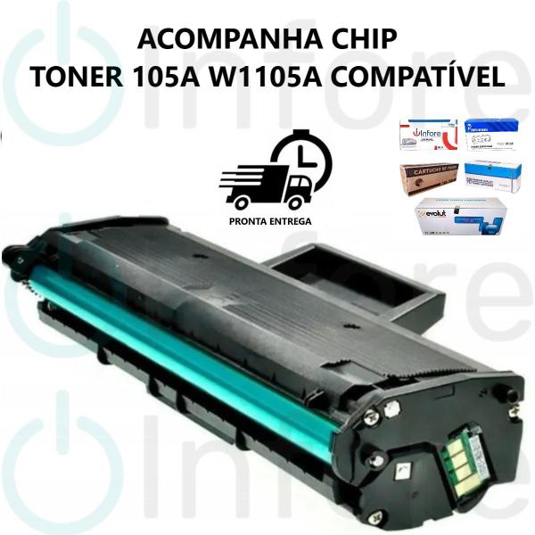 Imagem de Toner Compatível 105a 105A COM CHIP  W1105A M105 107a 107w 135a M13 MFP135A  MFP135W COM CHIP