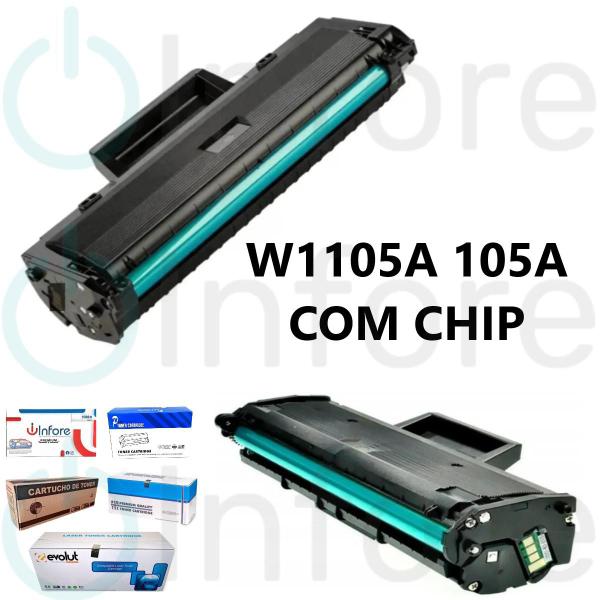 Toner Compatível 105a 105A COM CHIP W1105A M105 107a 107w 135a M13 MFP135A MFP135W COM CHIP - PREMIUM Imagem de Toner Compatível 105a 105A COM CHIP W1105A M105 107a 107w 135a M13 MFP135A MFP135W COM CHIP