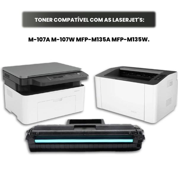 Imagem de Toner Compatível 105a W1105a SEM CHIP - 107a 107w 135a 135w