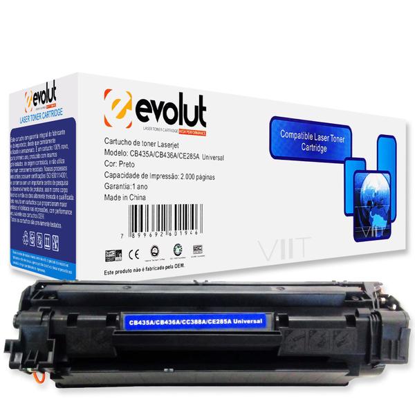 Imagem de Toner Compatível 35A, 36A, 85A Evolut p/ LaserJet P1005 P1006 M1120 mfp M1522 mfp P1505 P1505n P1102 P1102w M1132 M1212