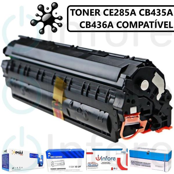 Imagem de Toner Compatível Ce285a cb435a cb436a P1102w M1132 M1212RN