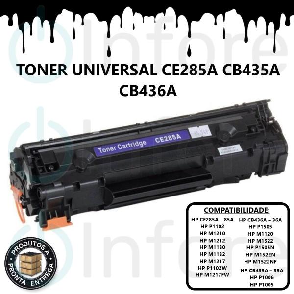 Imagem de Toner Compativel Ce285a Cb435a Cb436a P1102w M1132 P1005 M1120