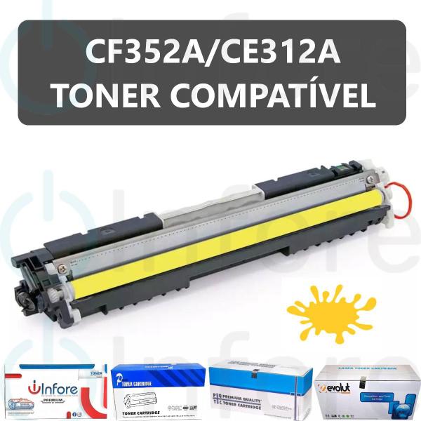 Imagem de Toner Compatível CE312A CF352A 126A 130A Amarelo  CP1020 CP1025 M175 M176 M177