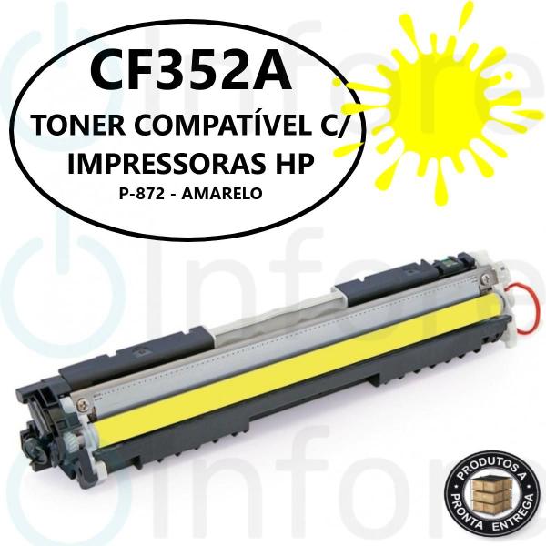 Imagem de Toner Compatível CE312A CF352A P/ Impressora M177 M176 M177FW M176N M175 M275 CP1020 CP1025 Amarelo