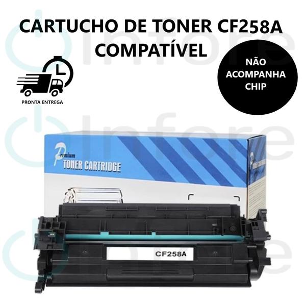 Imagem de Toner Compatível CF258A Sem Chip 258A 58A M428FDW M428DW M404DW M404N