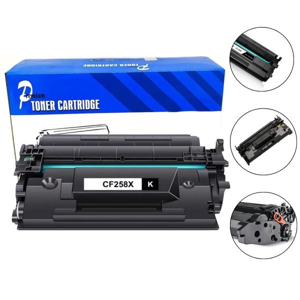 Imagem de Toner Compatível CF258X 58X 258X p/ M428FDW M404DW M428DW M404N  Com Chip