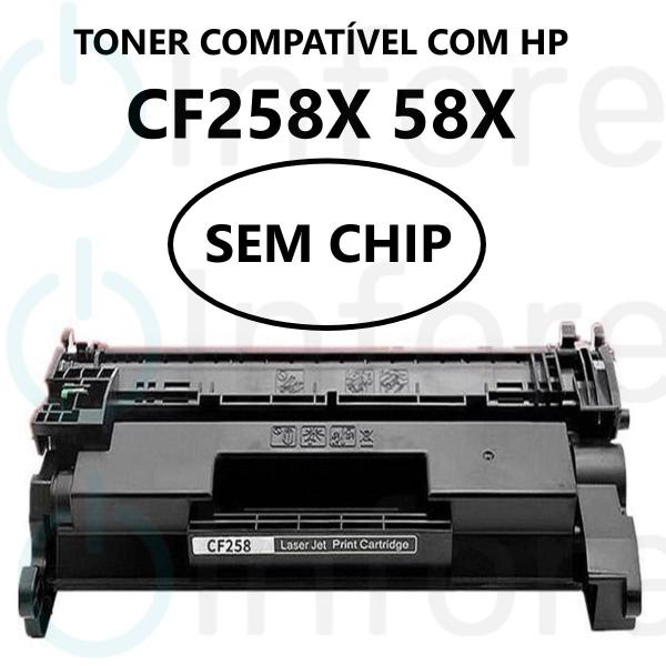 Imagem de Toner Compatível Cf258x 58x 258x P/ M428fdw M404dw M428dw M404n  Sem Chip