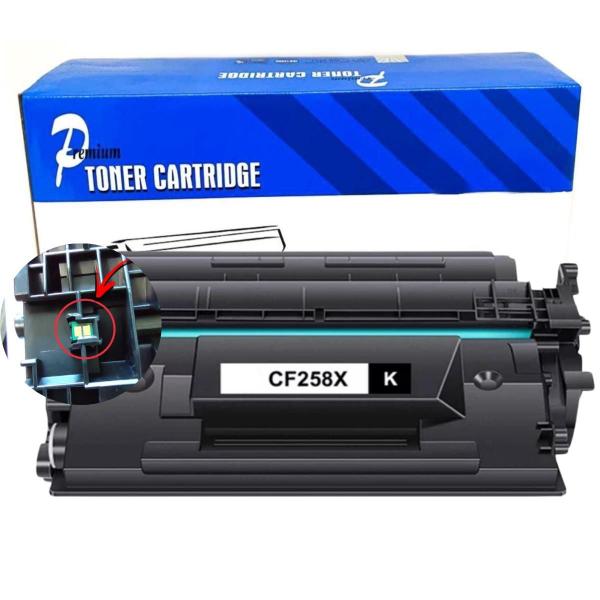 Imagem de Toner Compatível CF258X Cf258X COM CHIP 58X P/ Impressora M404n M428fdw M404dw M428dw - Premium