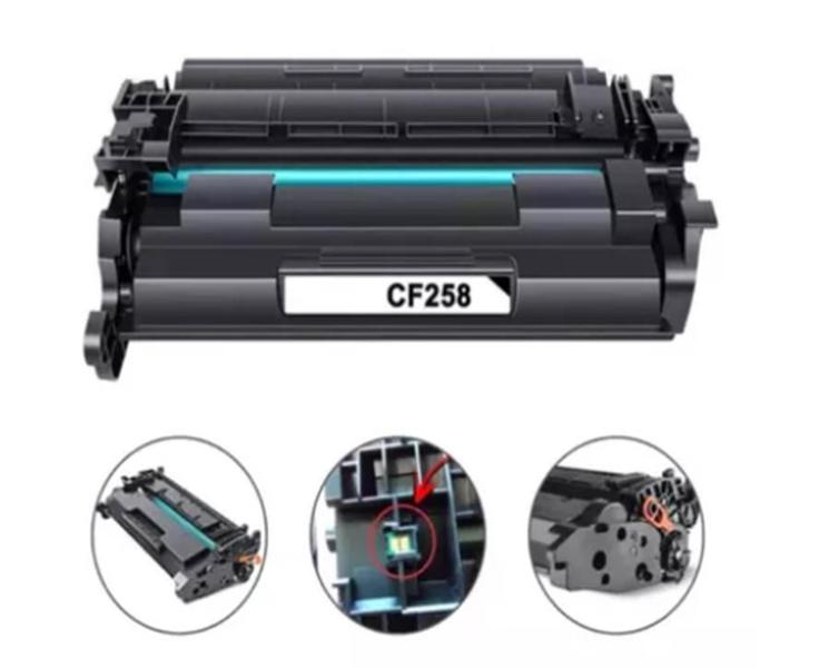 Imagem de Toner Compatível CF258X Cf258X COM CHIP 58X Para Impressora M428fdw M404dw M428dw M404n - COM CHIP