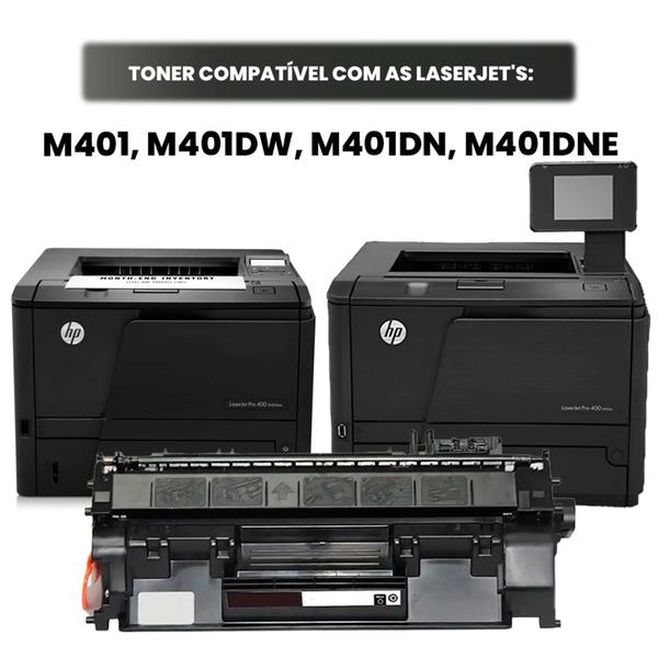 Imagem de Toner Compatível CF280X / 80X para Laserjet