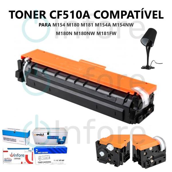 Imagem de Toner Compatível Cf510a cf510a  M180 M154 Black Preto