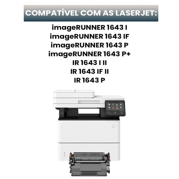 Imagem de Toner compatível com canon t106 t06 106 ir1643if ir1643 20k