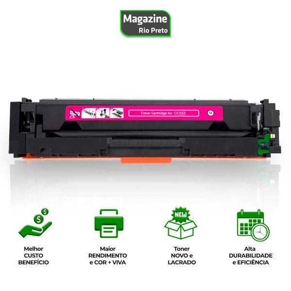 Imagem de Toner Compatível Com CC533A / CE413A / CF383A  304A 305A CM2320 CP2025 CM2320N M451 M351 MAGENTA / VERMELHO