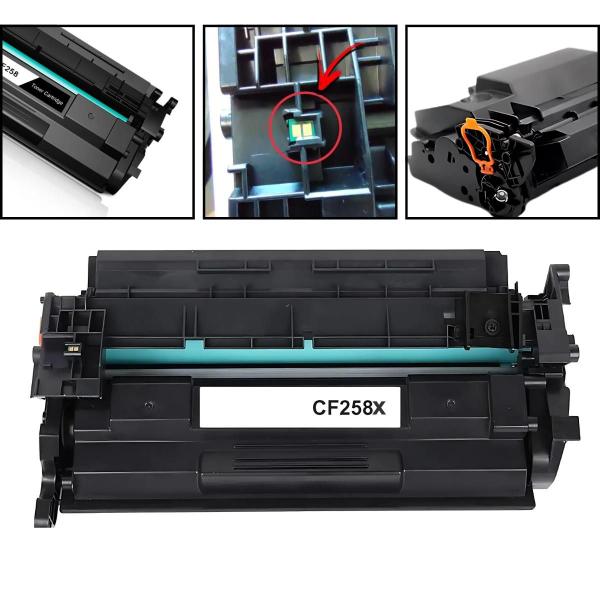 Toner Compatível com CF258X cf258 Cf258X COM CHIP 58X Para M428fdw M404dw M428dw M404n - COM CHIP - PREMIUM Imagem de Toner Compatível com CF258X cf258 Cf258X COM CHIP 58X Para M428fdw M404dw M428dw M404n - COM CHIP