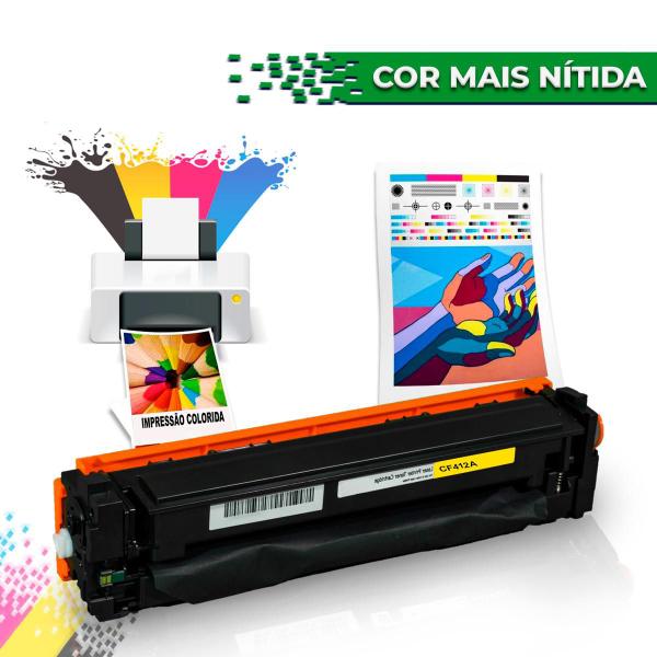 Imagem de Toner Compatível com CF412A Yellow / Amarelo  M452DW M452DN M477FDW M477FNW M477FDN  2.3k