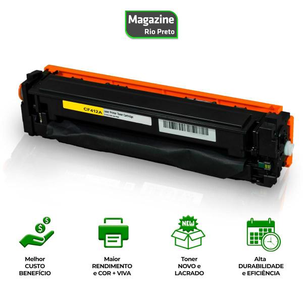 Imagem de Toner Compatível com CF412A Yellow / Amarelo  M452DW M452DN M477FDW M477FNW M477FDN  2.3k