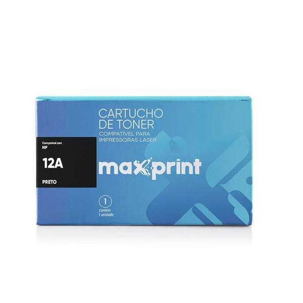 Toner Compatível Com HP 12A Preto Maxprint Imagem de Toner Compatível Com HP 12A Preto Maxprint