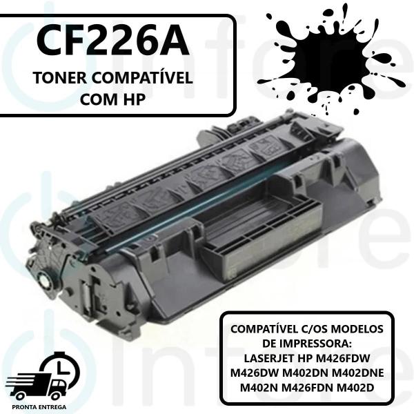 Imagem de Toner Compativel Com Impressora M402 M426 CF226A CF-226A 226A Premium