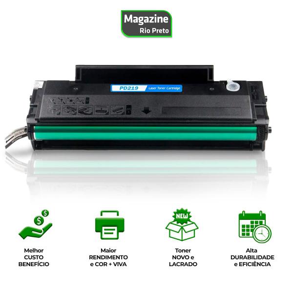 Toner Compatível com PD-219 PD219 para M6509nw M6559n M6559nw M6609n M6609nw P2509w M655 Com Chip - Premium Imagem de Toner Compatível com PD-219 PD219 para M6509nw M6559n M6559nw M6609n M6609nw P2509w M655 Com Chip