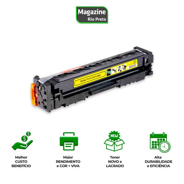 Imagem de Toner Compatível Com W2020A 414A Amarelo Sem Chip 2.4k Para Impressoras M454DW M454DN M479FDW M479DW