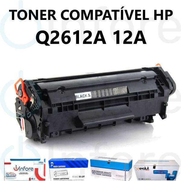 Imagem de Toner Compatível Q2612a 12a 1010 1012 1015 1018 1020 1022 3015 3030 3050