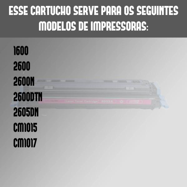 Imagem de Toner Compativel Q6003 Q6003a Magenta 2605dn 2600 2600n