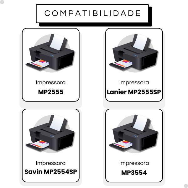 Toner Compativel Ricoh Intercopy Mp2554 Mp3554 Mp3054 24k - ISD Imagem de Toner Compativel Ricoh Intercopy Mp2554 Mp3554 Mp3054 24k