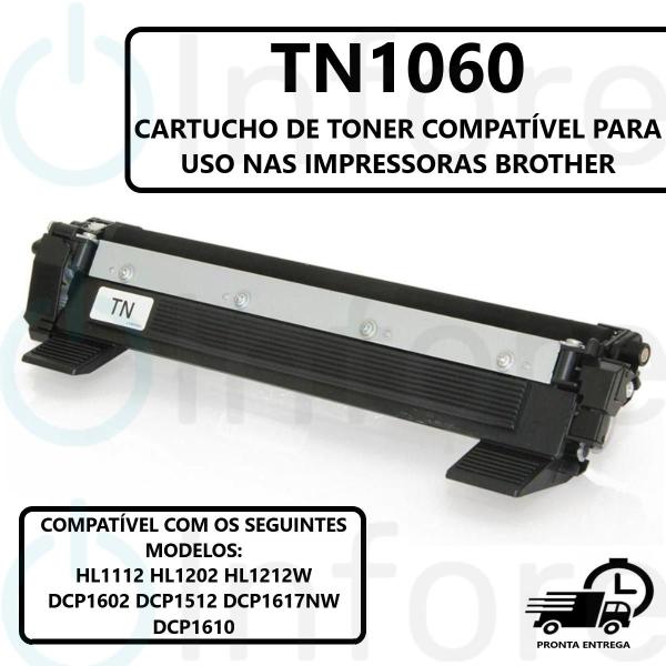 Imagem de Toner Compatível Tn1060 TN1060 Para Hl1202 Hl1112 Dcp1512 Novo